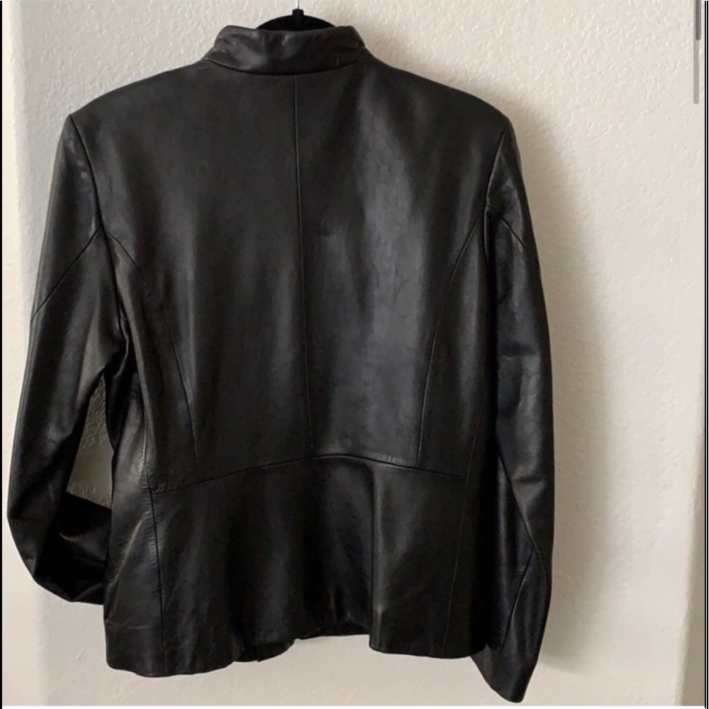 Kenneth Cole 100% Leather Jacket - Picture 2 of 8